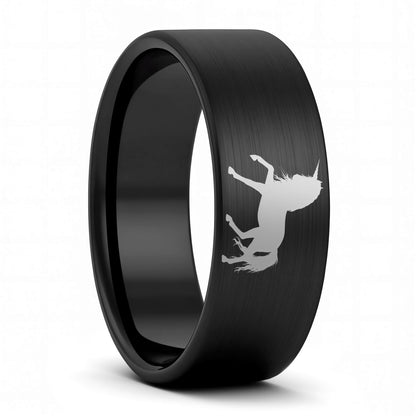 Unicorn Brushed Tungsten Men's Wedding Band