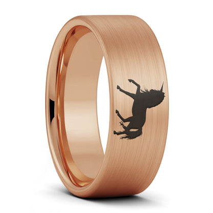 Unicorn Brushed Tungsten Men's Wedding Band