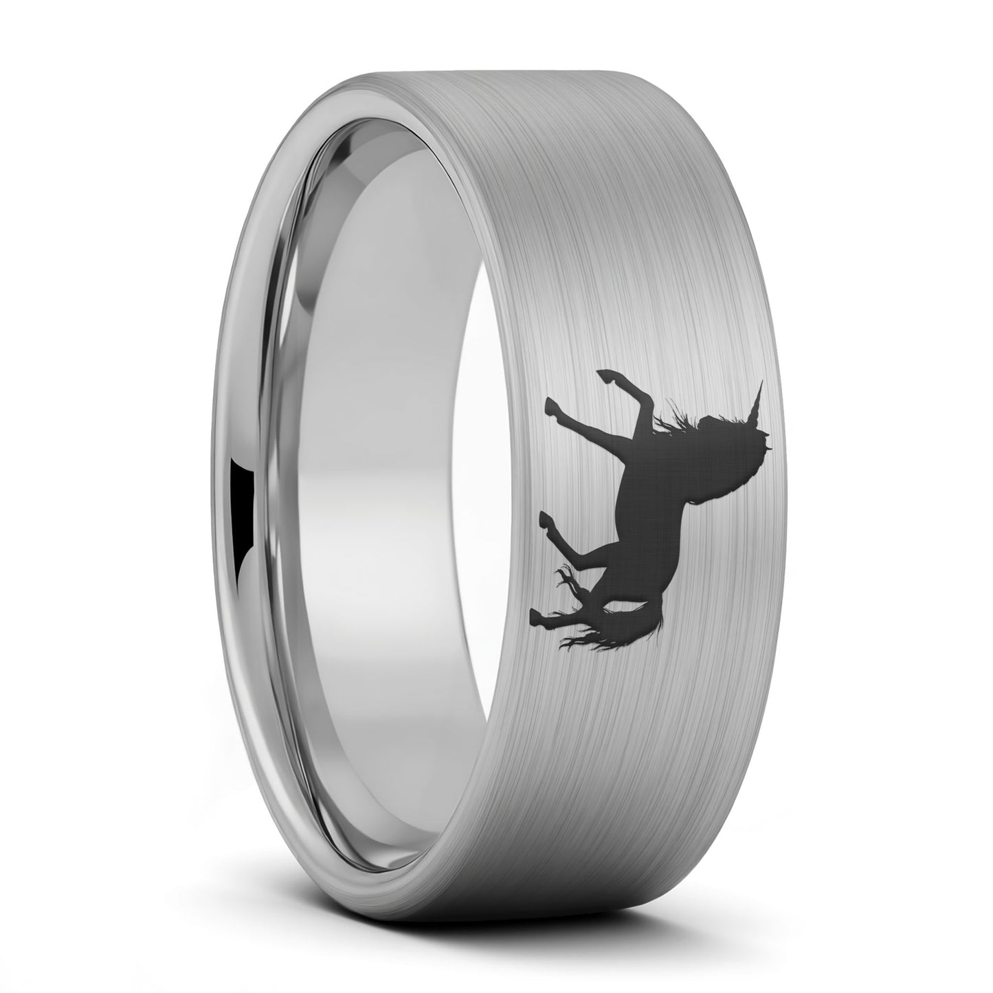 Unicorn Brushed Tungsten Men's Wedding Band