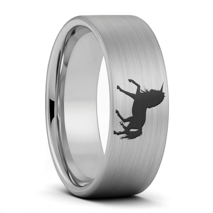 Unicorn Brushed Tungsten Men's Wedding Band