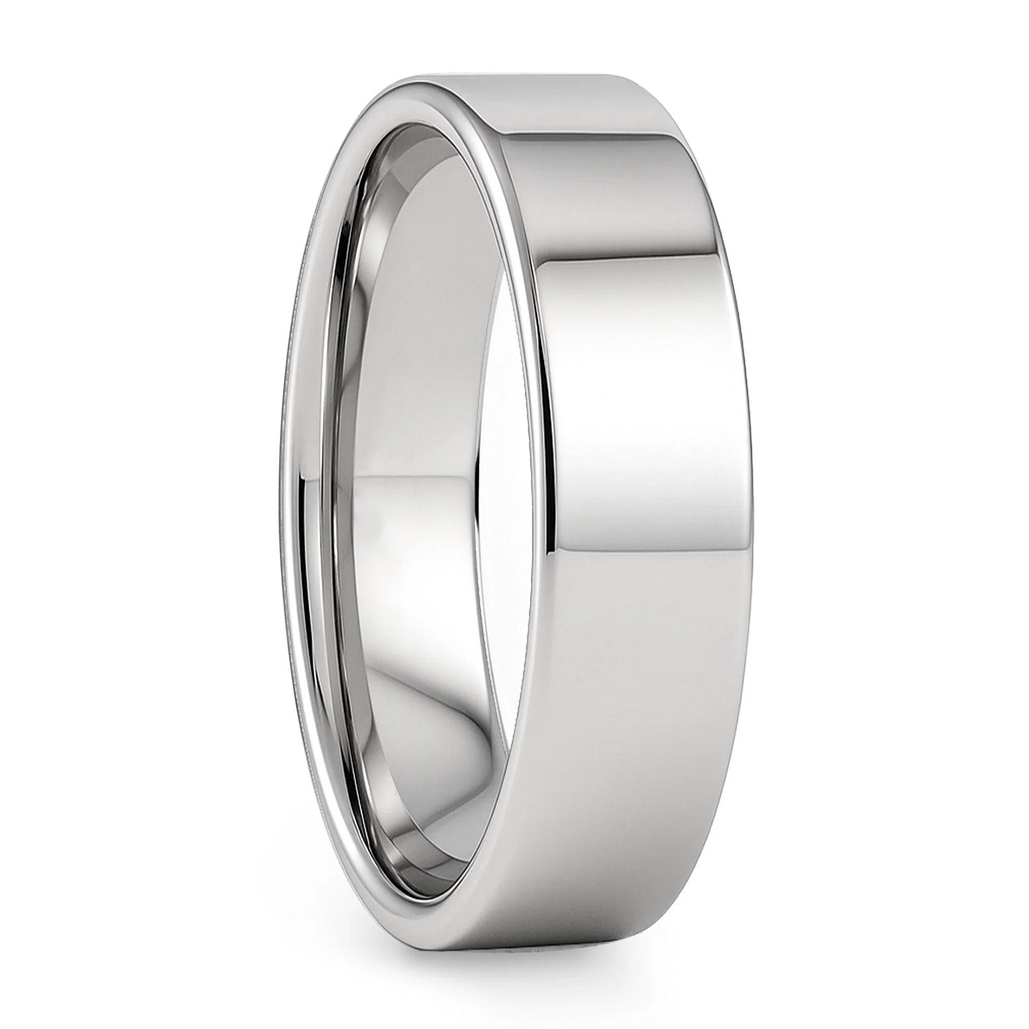 Flat White Tungsten Women's Ring | Vansweden Jewelers