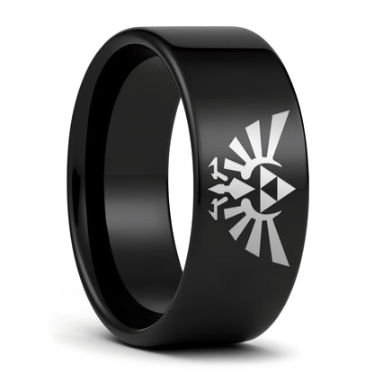 Legend of Zelda Triforce Tungsten Men's Wedding Band