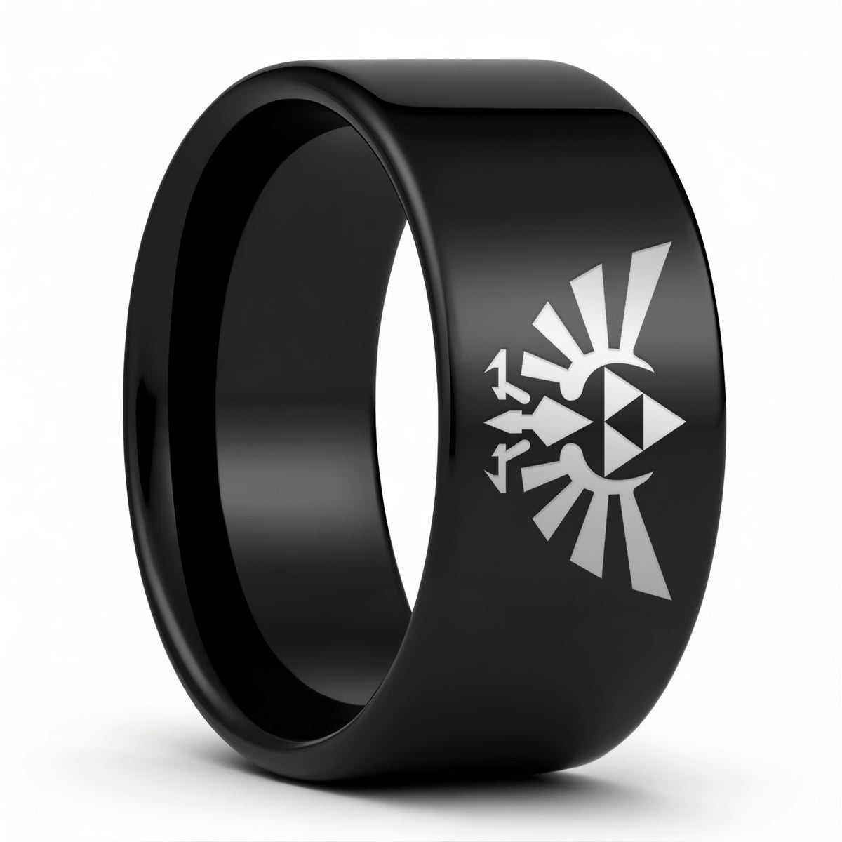 Legend of Zelda Triforce Tungsten Men's Wedding Band