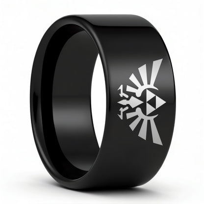 Legend of Zelda Triforce Tungsten Men's Wedding Band