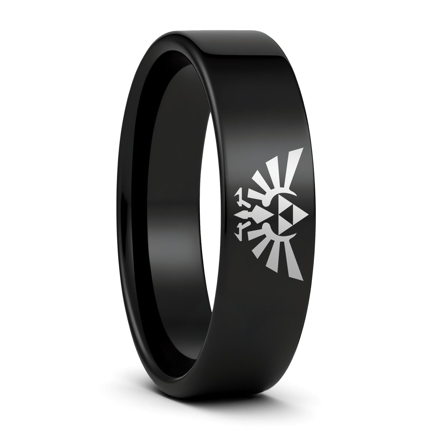 Alliance pour homme en tungstène noir Legend of Zelda