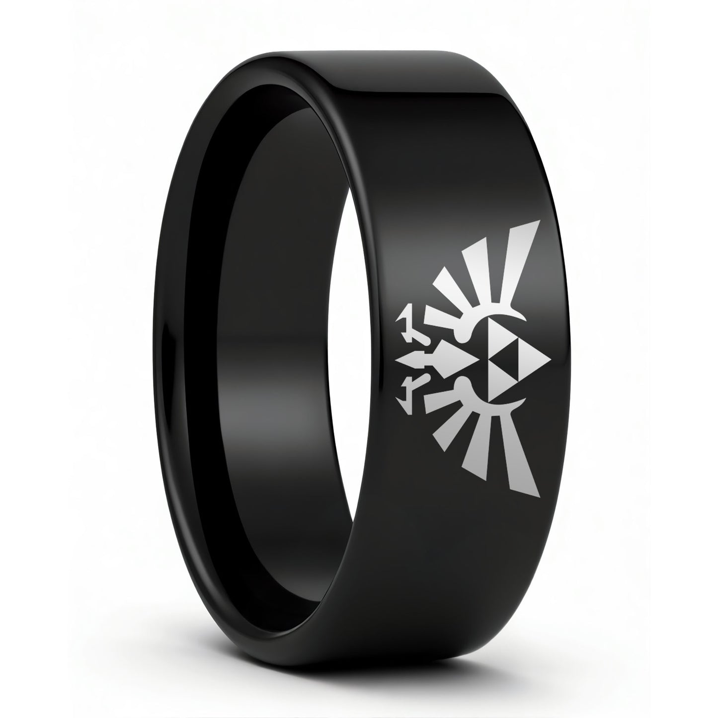 Alliance pour homme en tungstène noir Legend of Zelda
