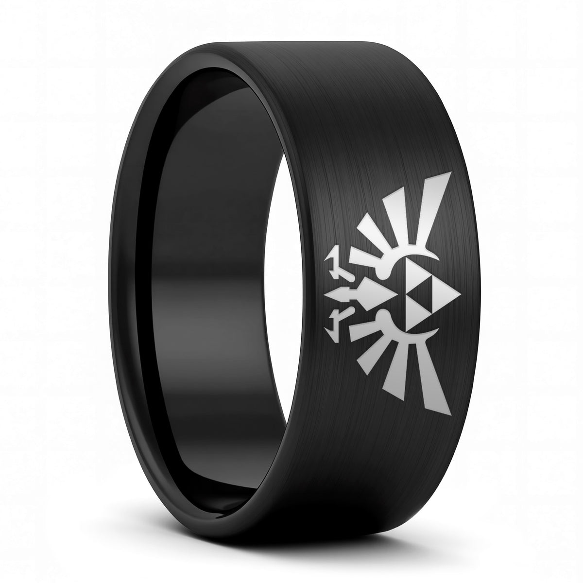 Legend of Zelda Triforce Tungsten Men's Wedding Band