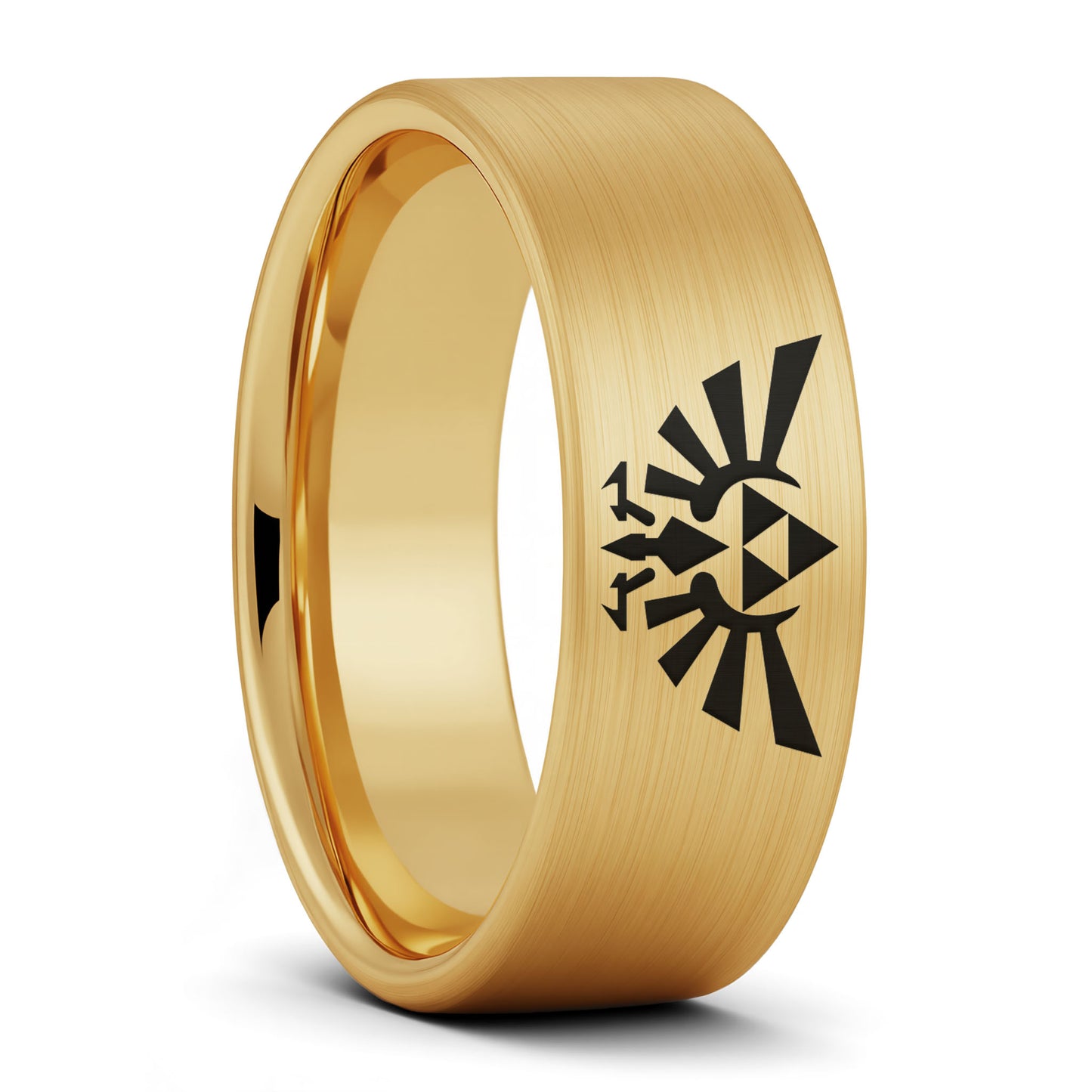 Alliance pour homme en tungstène noir Legend of Zelda