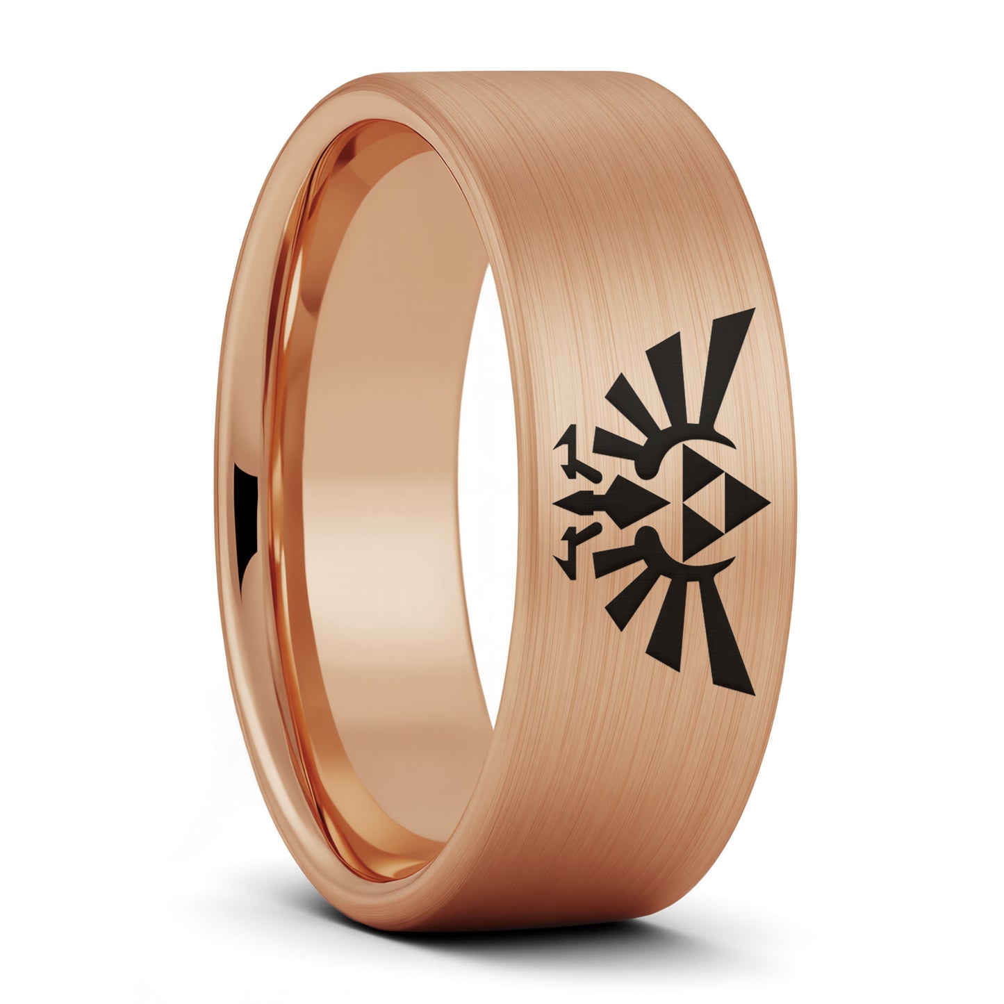 Alliance pour homme en tungstène noir Legend of Zelda