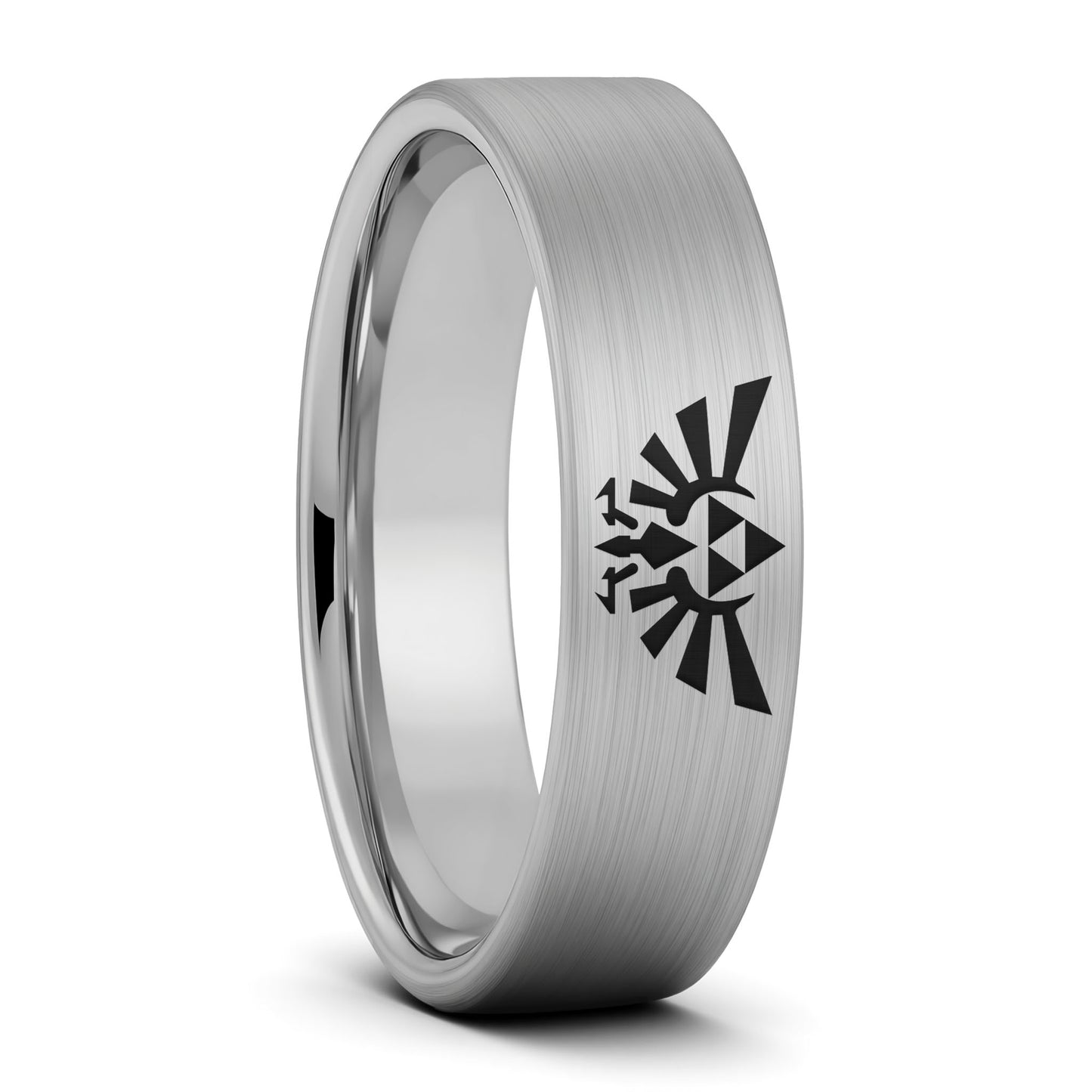 Alliance pour homme en tungstène noir Legend of Zelda
