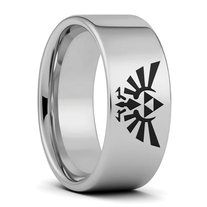 Legend of Zelda Triforce Tungsten Men's Wedding Band