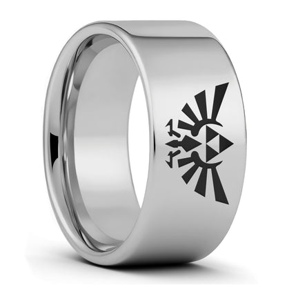 Legend of Zelda Triforce Tungsten Men's Wedding Band