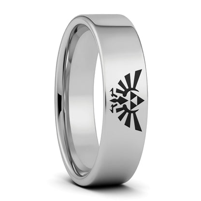 Alliance pour homme en tungstène noir Legend of Zelda