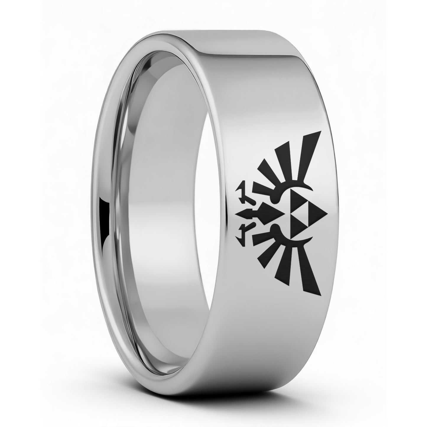 Alliance pour homme en tungstène noir Legend of Zelda
