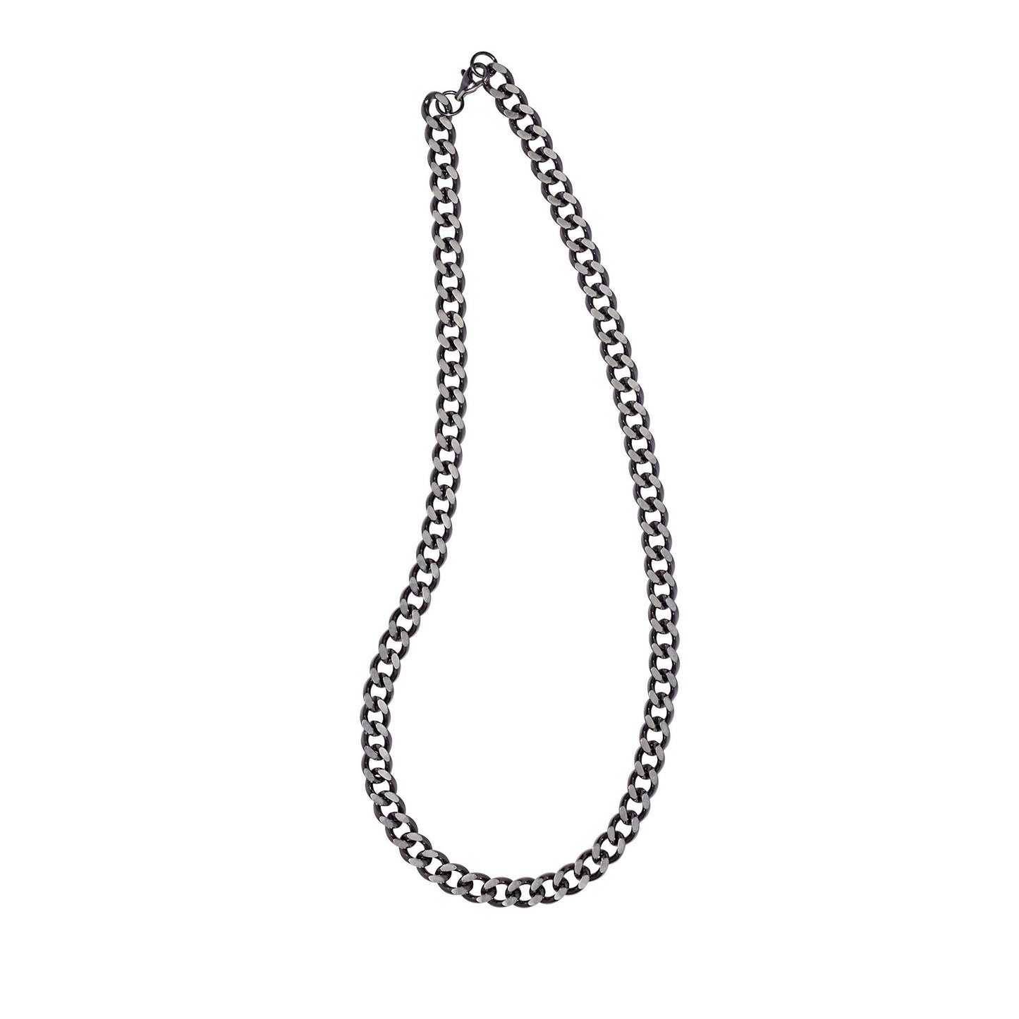 A 18" gold plated stainless steel curb chain displayed on a neutral white background.