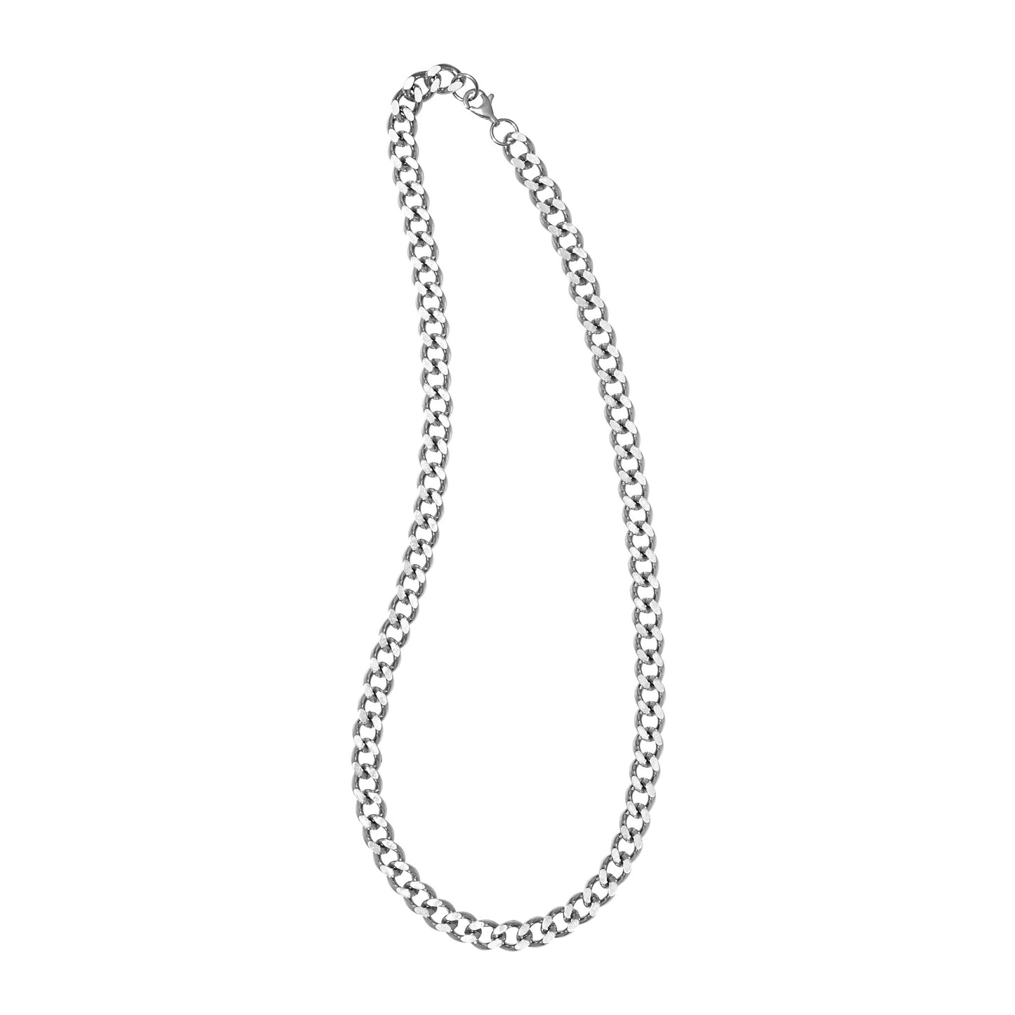 A 18" gold plated stainless steel curb chain displayed on a neutral white background.