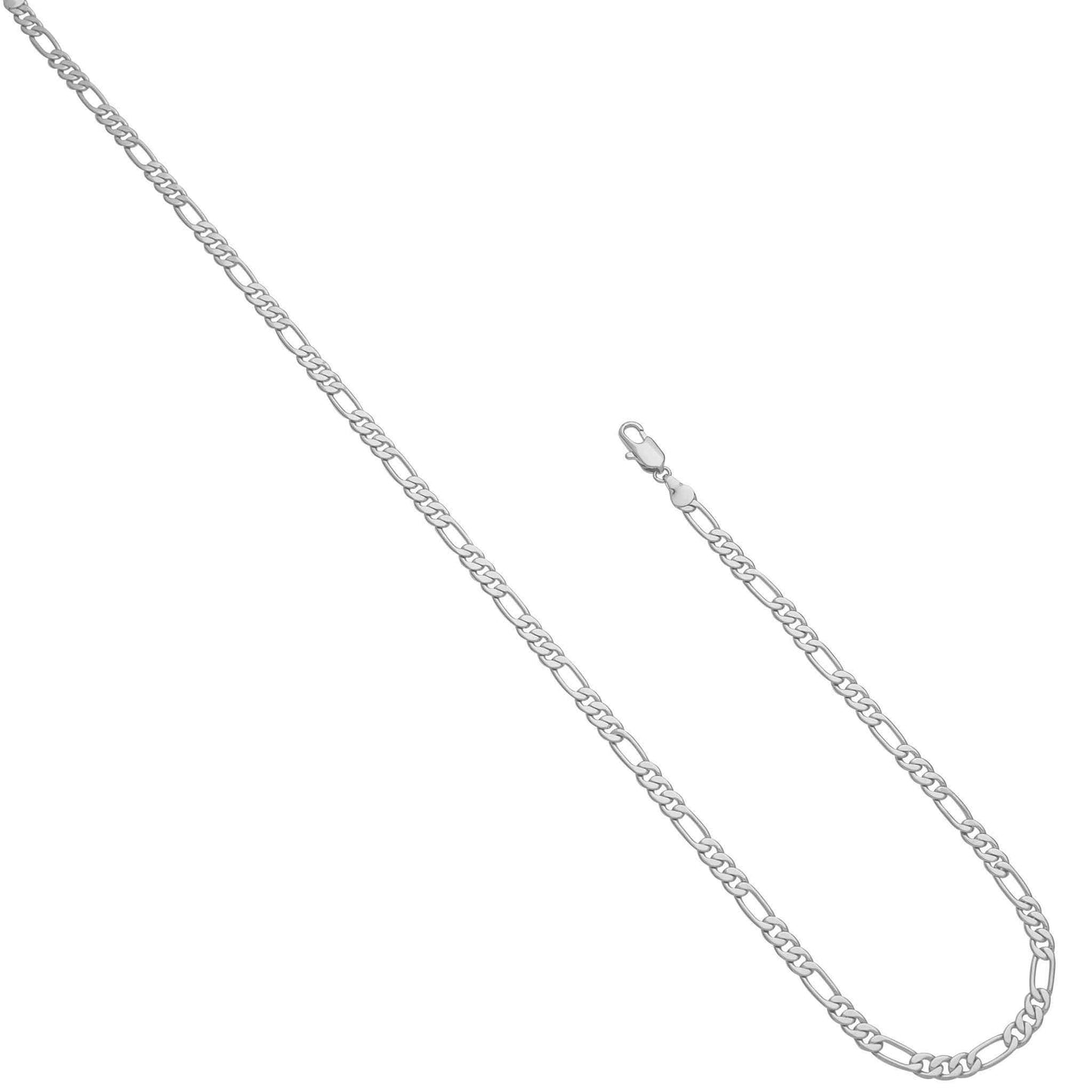 A 18" 5mm smooth figaro chain displayed on a neutral white background.