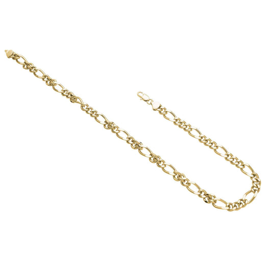 A 18" 7mm figaro chain displayed on a neutral white background.