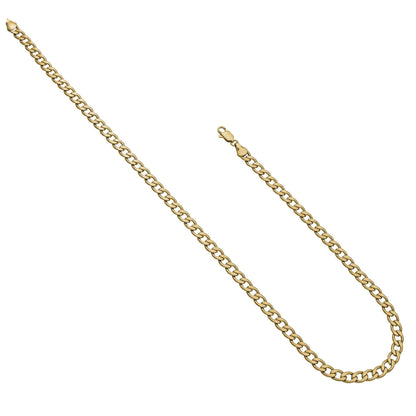 A 18" 5.5mm smooth curb chain displayed on a neutral white background.