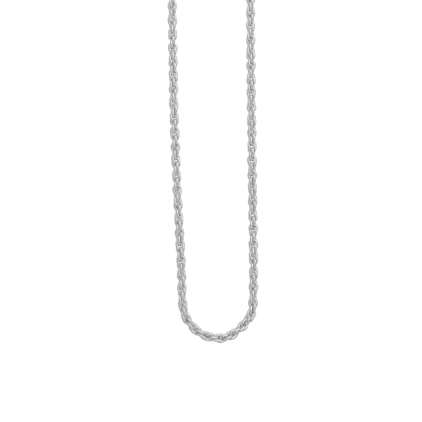 A 18" 2mm french rope chain displayed on a neutral white background.