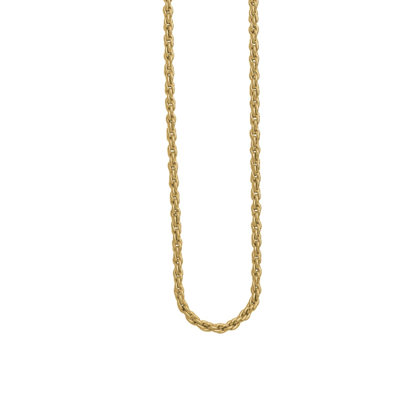 A 18" 2mm french rope chain displayed on a neutral white background.