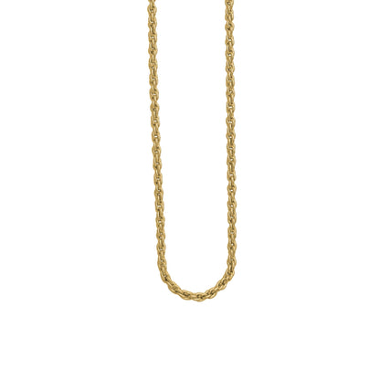 A 18" 2mm french rope chain displayed on a neutral white background.
