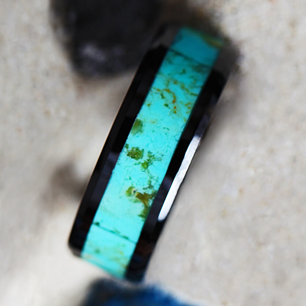 Jamie Joseph Oval White Buffalo Turquoise Ring | Quadrum Gallery