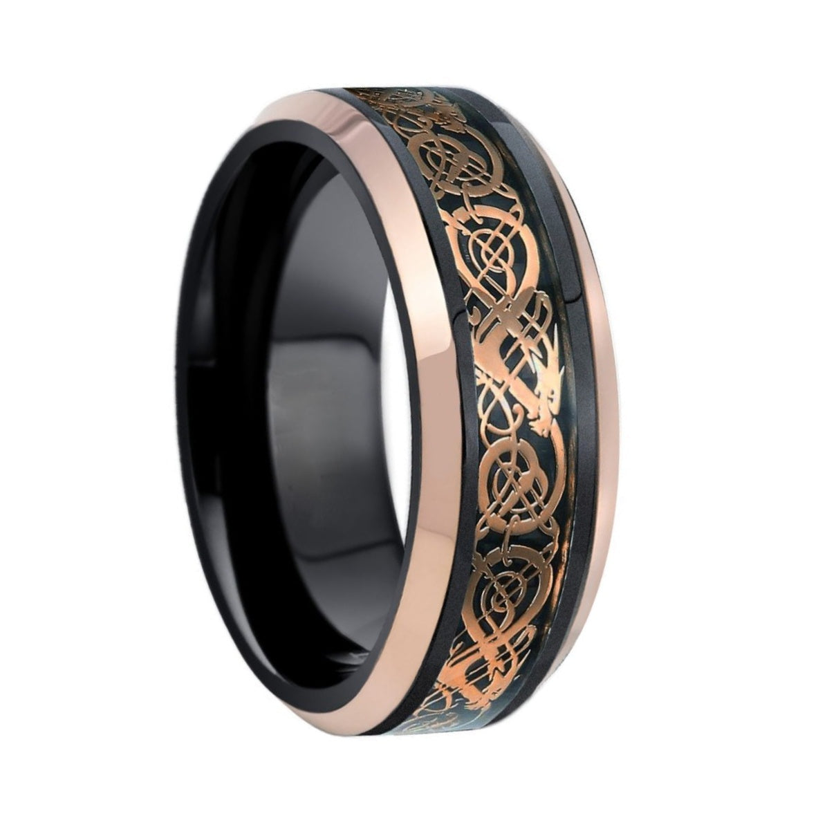 Celtic Dragon Tungsten Men's Ring | Vansweden Jewelers