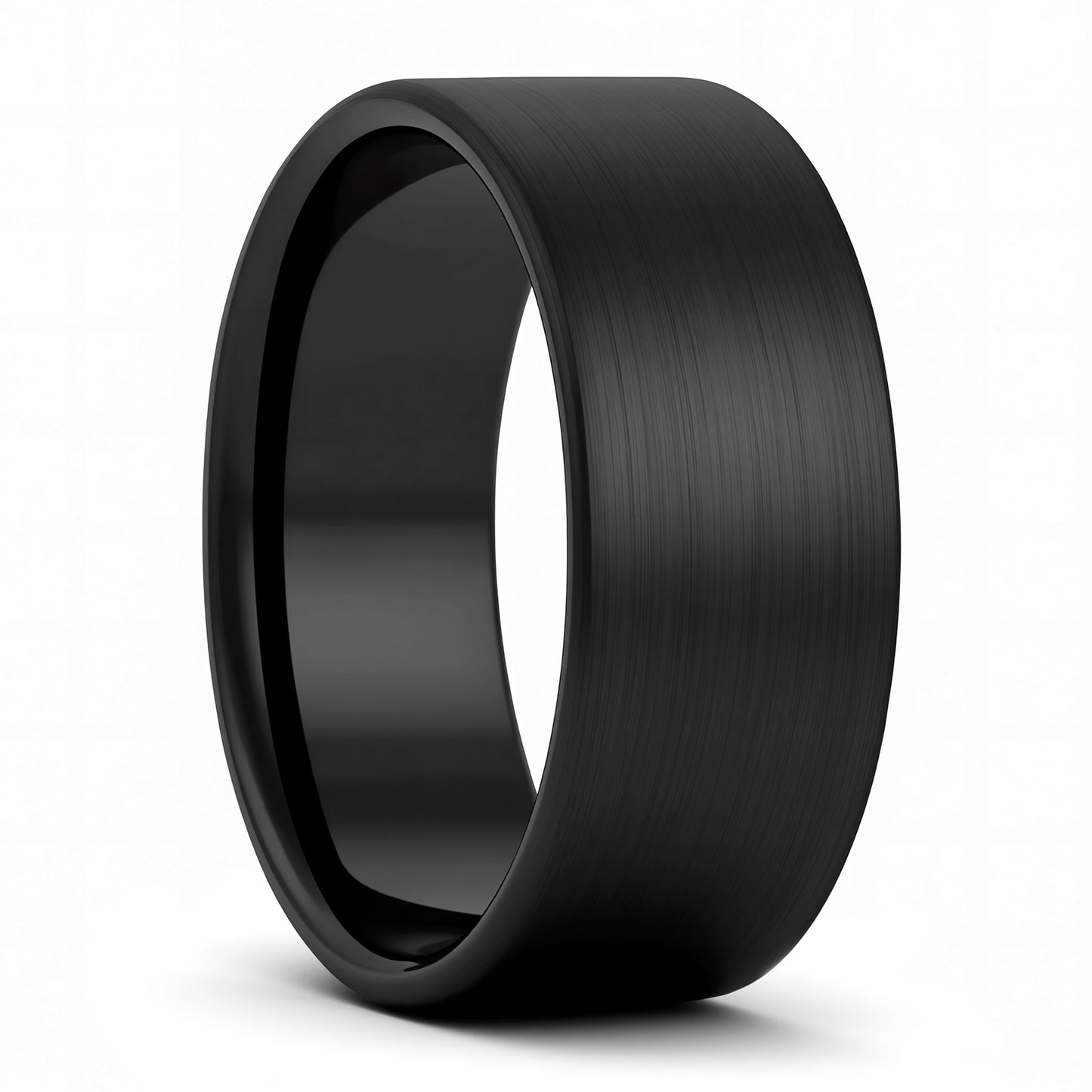 Matte Black Tungsten Wedding Band