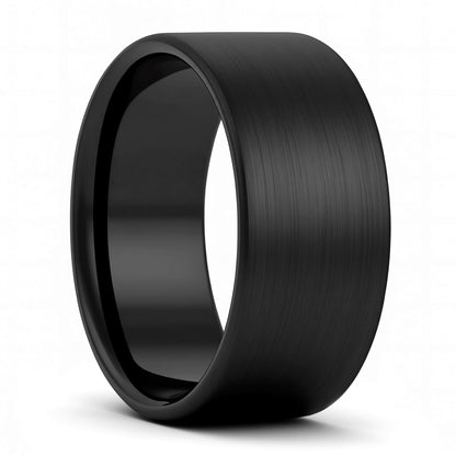 Matte Black Tungsten Wedding Band
