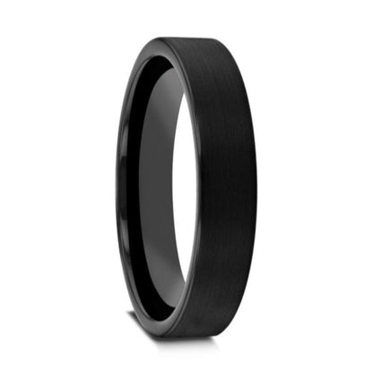 Matte Black Tungsten Wedding Band
