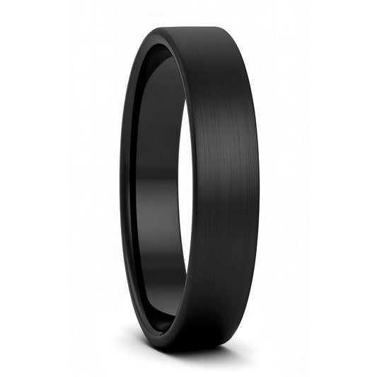 Matte Black Tungsten Wedding Band