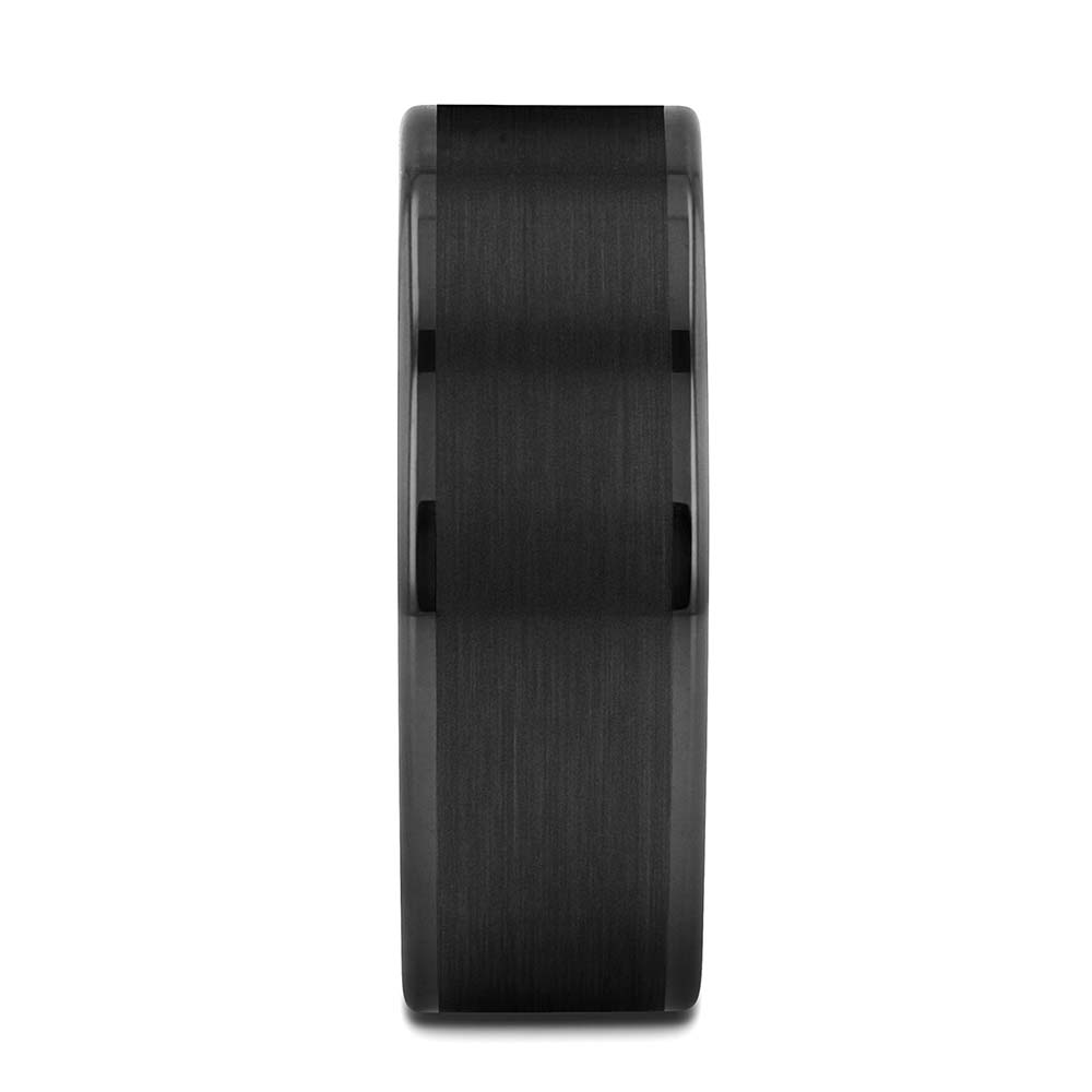 Brushed Black Tungsten Men's Wedding Band
