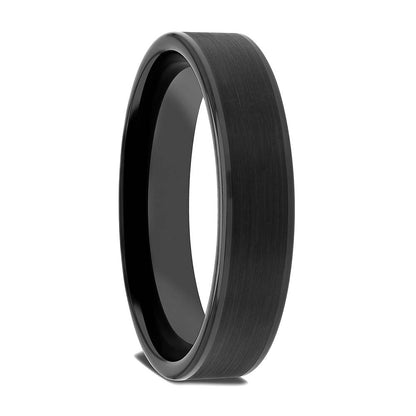 Brushed Black Tungsten Men's Wedding Band