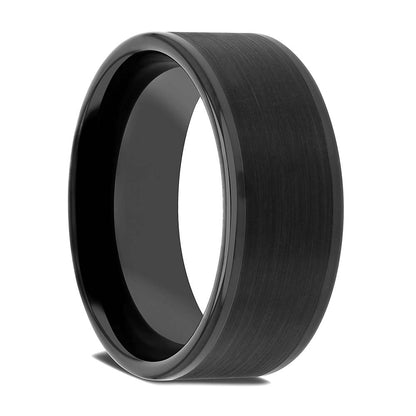 Brushed Black Tungsten Men's Wedding Band