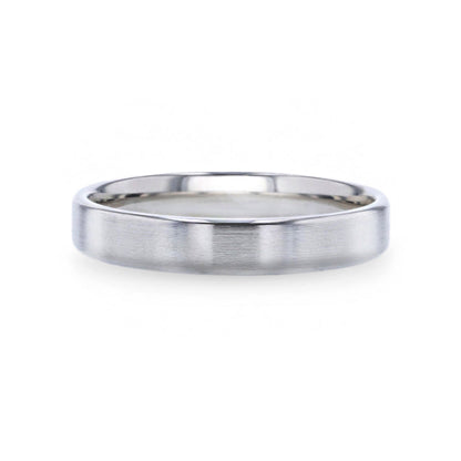Brushed Silver Women's Wedding Band