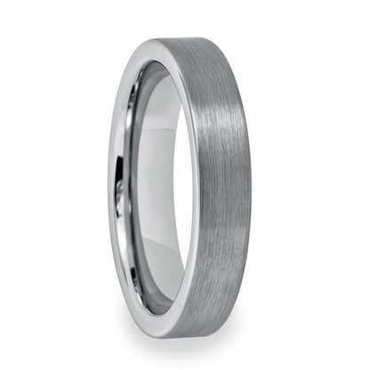 Brushed Matte Tungsten Women's Wedding Band