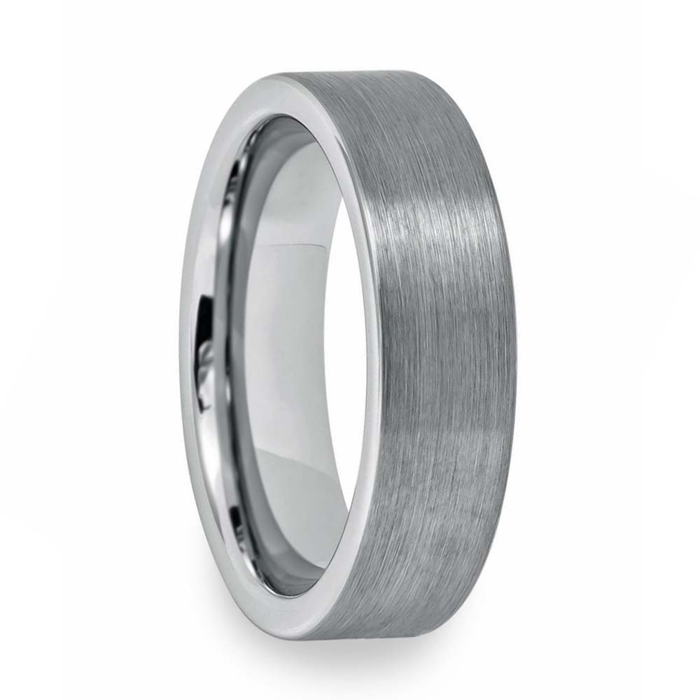 Brushed Tungsten Men's Wedding Band