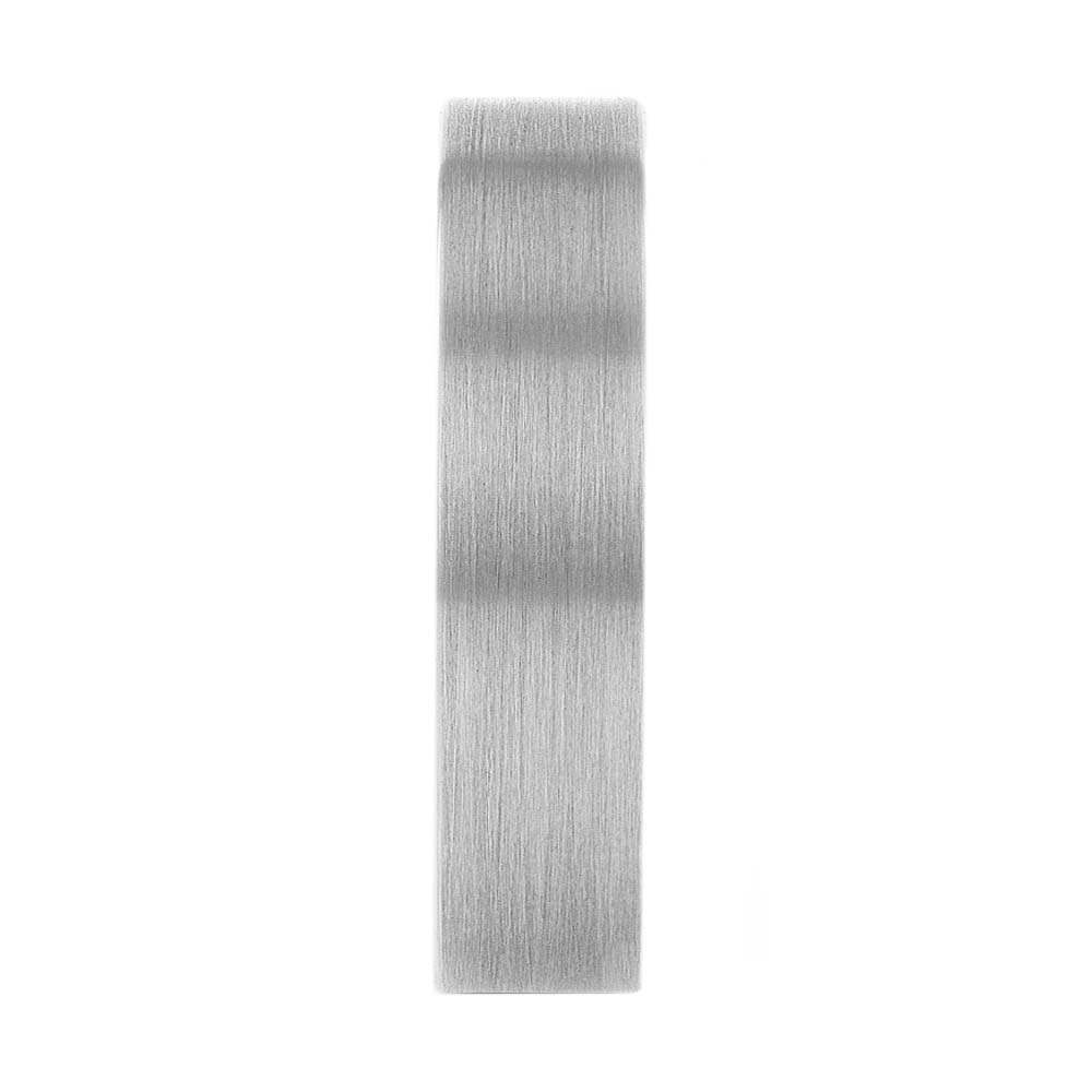Brushed White Tungsten Women's Wedding Band
