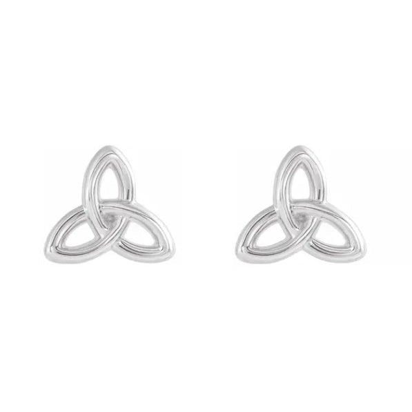 Celtic Trinity Sterling Silver Earrings
