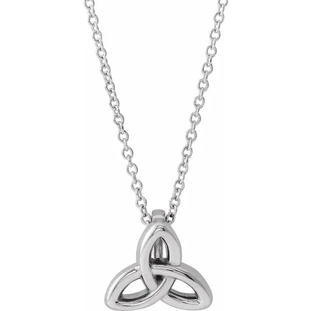 Celtic Trinity Sterling Silver Necklace