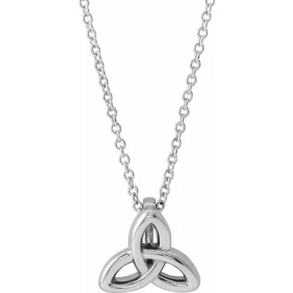 Celtic Trinity Sterling Silver Necklace
