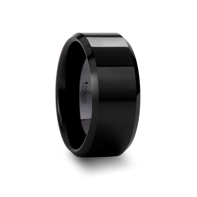 Black Ceramic Wedding Band