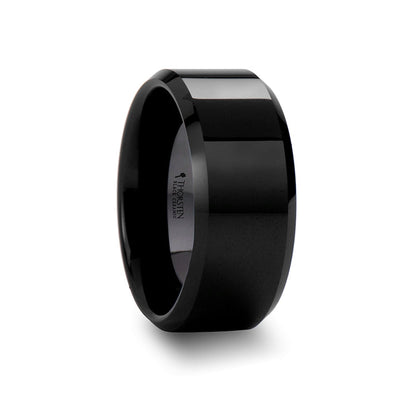 Black Ceramic Wedding Band