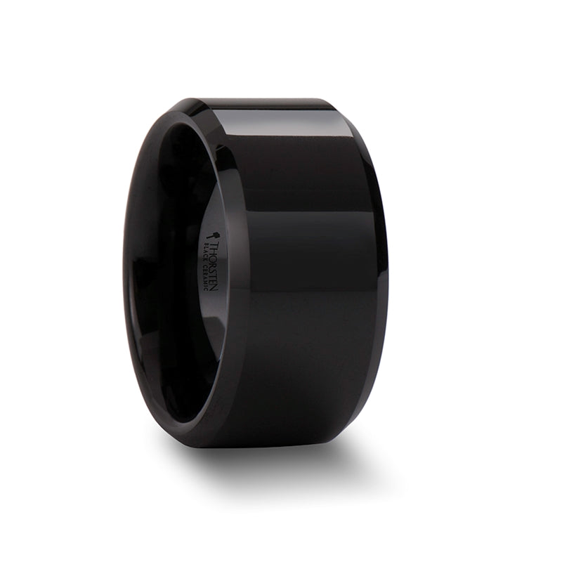 Black Ceramic Wedding Band