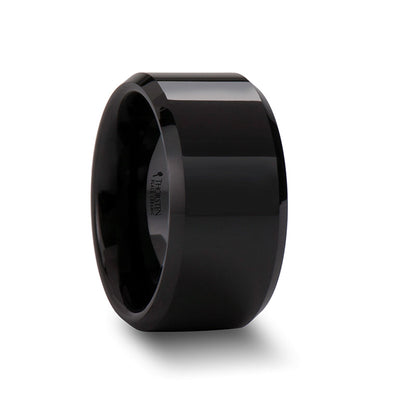 Black Ceramic Wedding Band