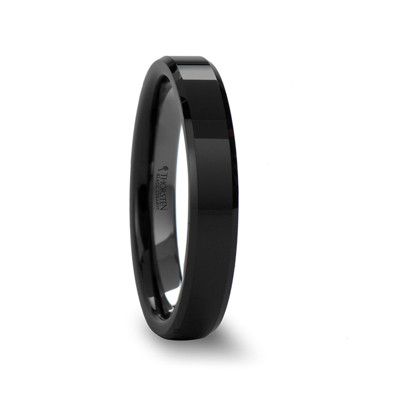 Black Ceramic Wedding Band