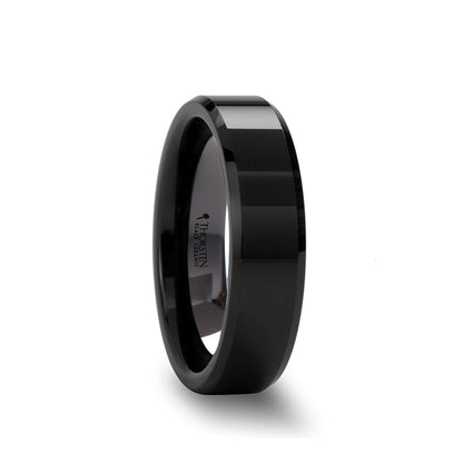 Black Ceramic Wedding Band