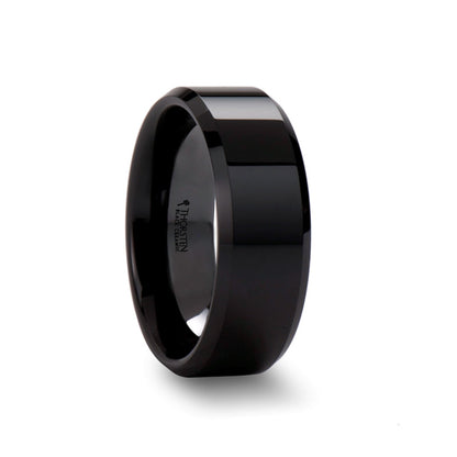 Black Ceramic Wedding Band