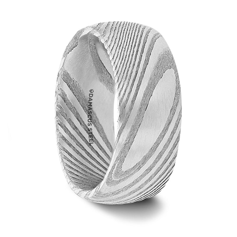 Damascus Steel Men's Wedding Band